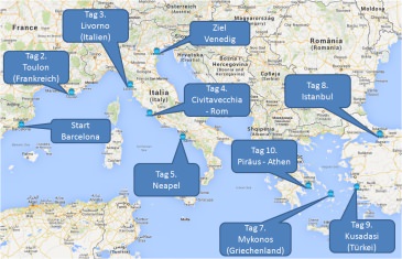 mein-kreuzfahrtwetter-ncl-route-barcelona-toulon-livorno-civitavecchia-neapel-mykonos-istanbul-kusadasi-athen-venedig-mini