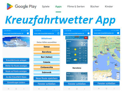 Link zur Kreuzfahrtwetter-App